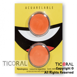 MAQUILLAJE ARTISTICO PINTAFAN FLUO NARANJA NARANJA 119-02 (4GR SET X 2) x 3